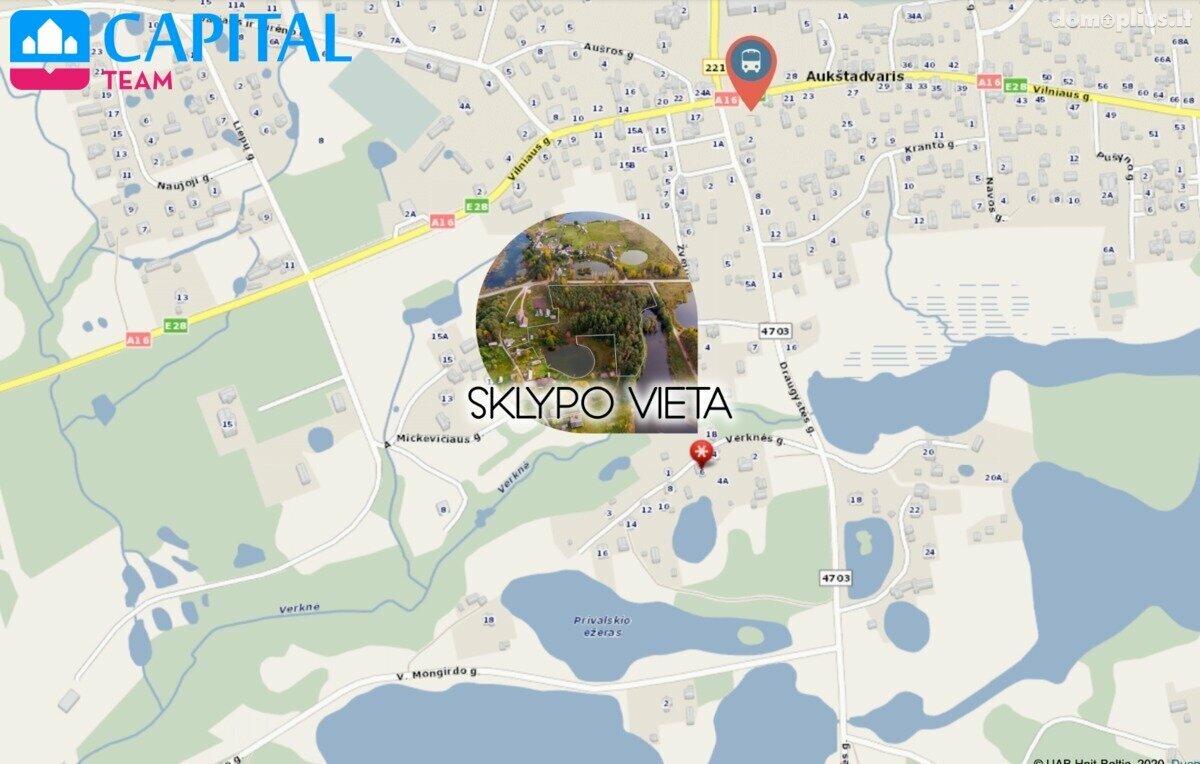 Parduodamas sklypas Trakų rajono sav., Aukštadvaryje, Verknės g.