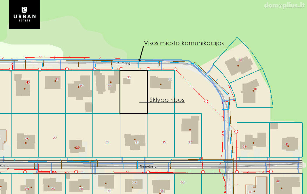 Участок Vilniuje, Balsiuose, Laumių g.