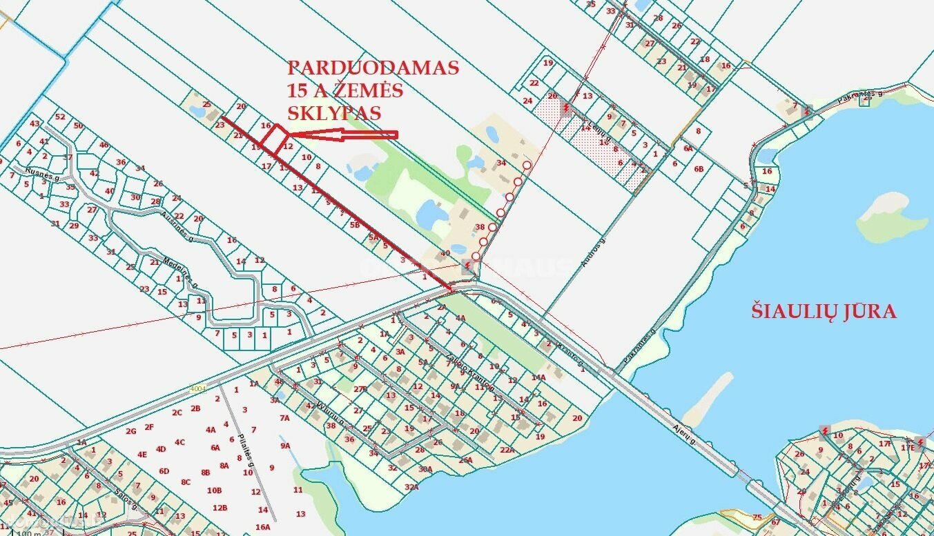 Parduodamas sklypas Šiaulių rajono sav., Raizgiuose