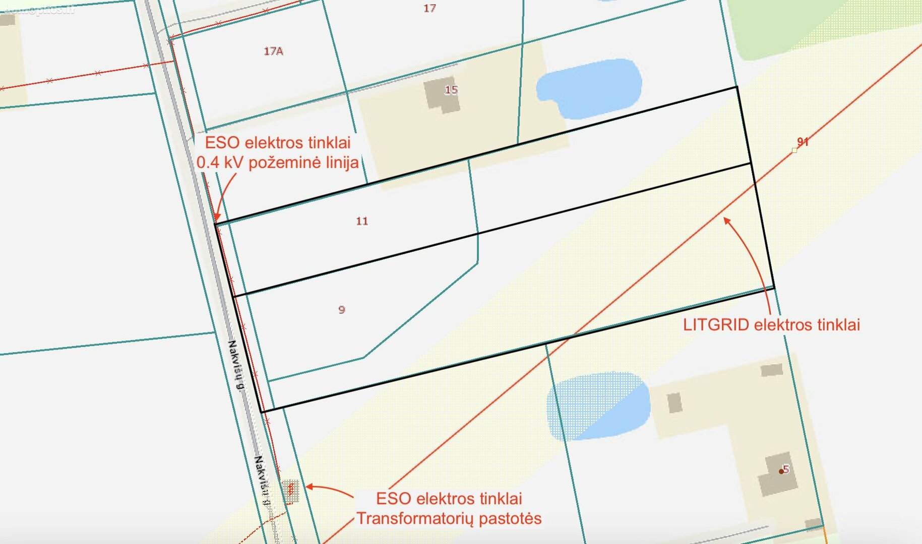 Parduodamas sklypas Vilniaus rajono sav., Pagrūšyje, Nakvišų g.