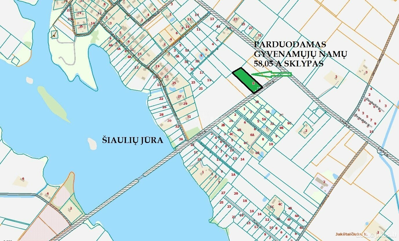 Parduodamas sklypas Šiaulių rajono sav., Sauginiuose
