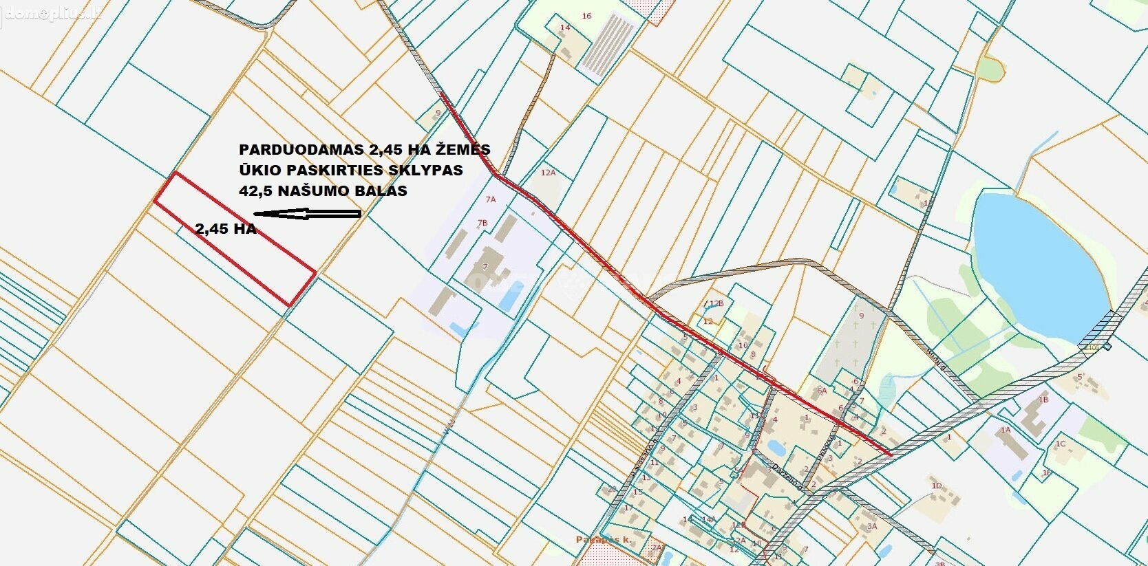 Parduodamas sklypas Šiaulių rajono sav., Pakapėje