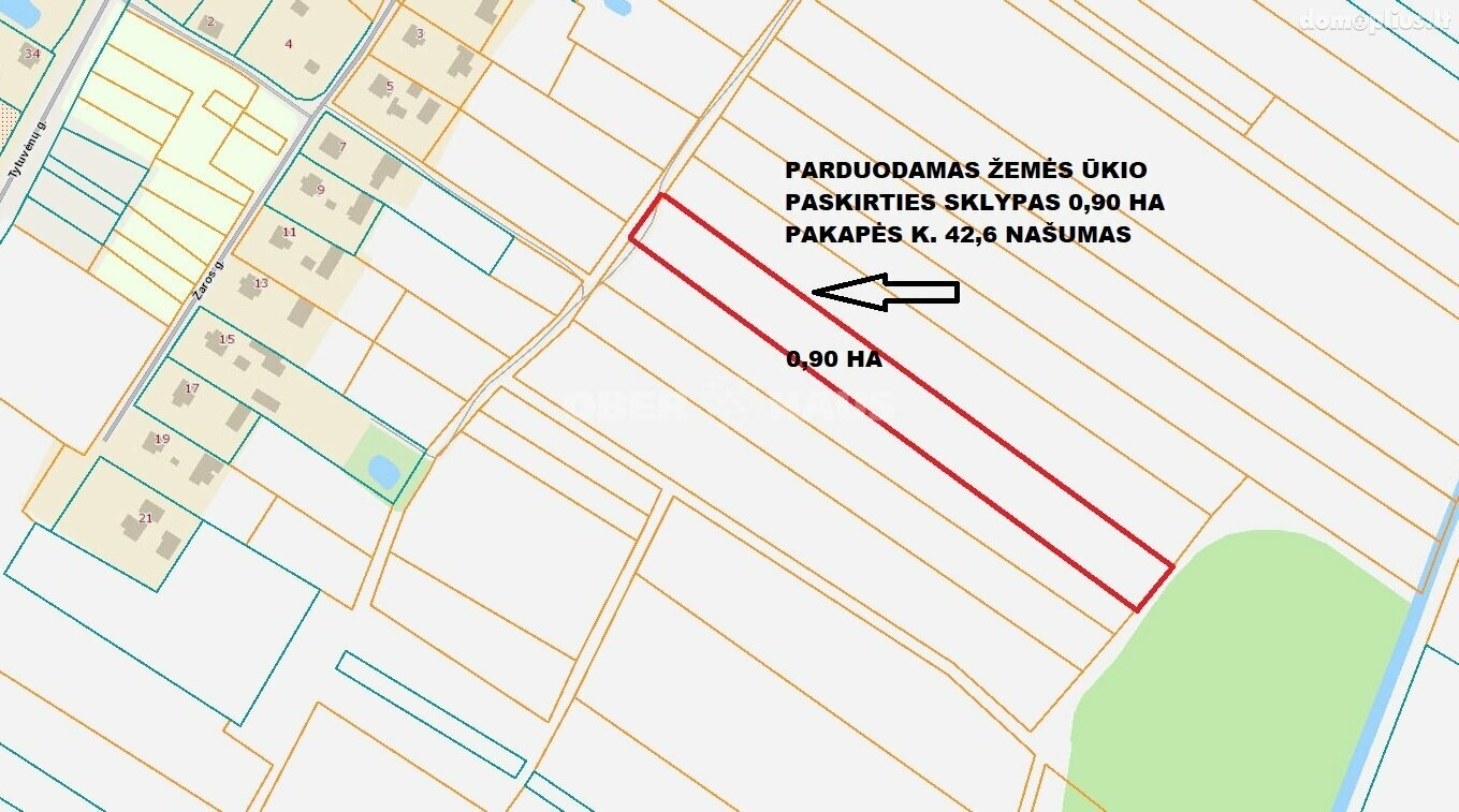 Parduodamas sklypas Šiaulių rajono sav., Pakapėje