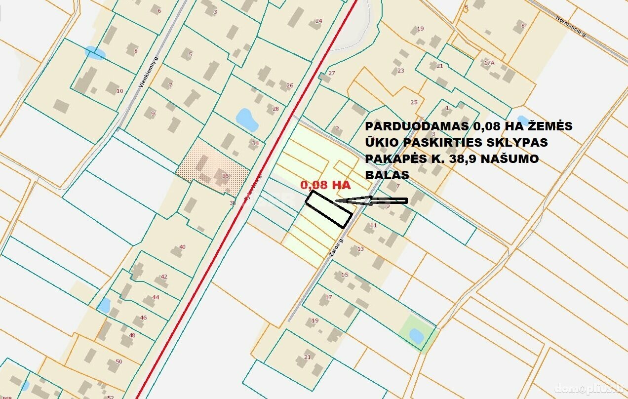 Parduodamas sklypas Šiaulių rajono sav., Pakapėje
