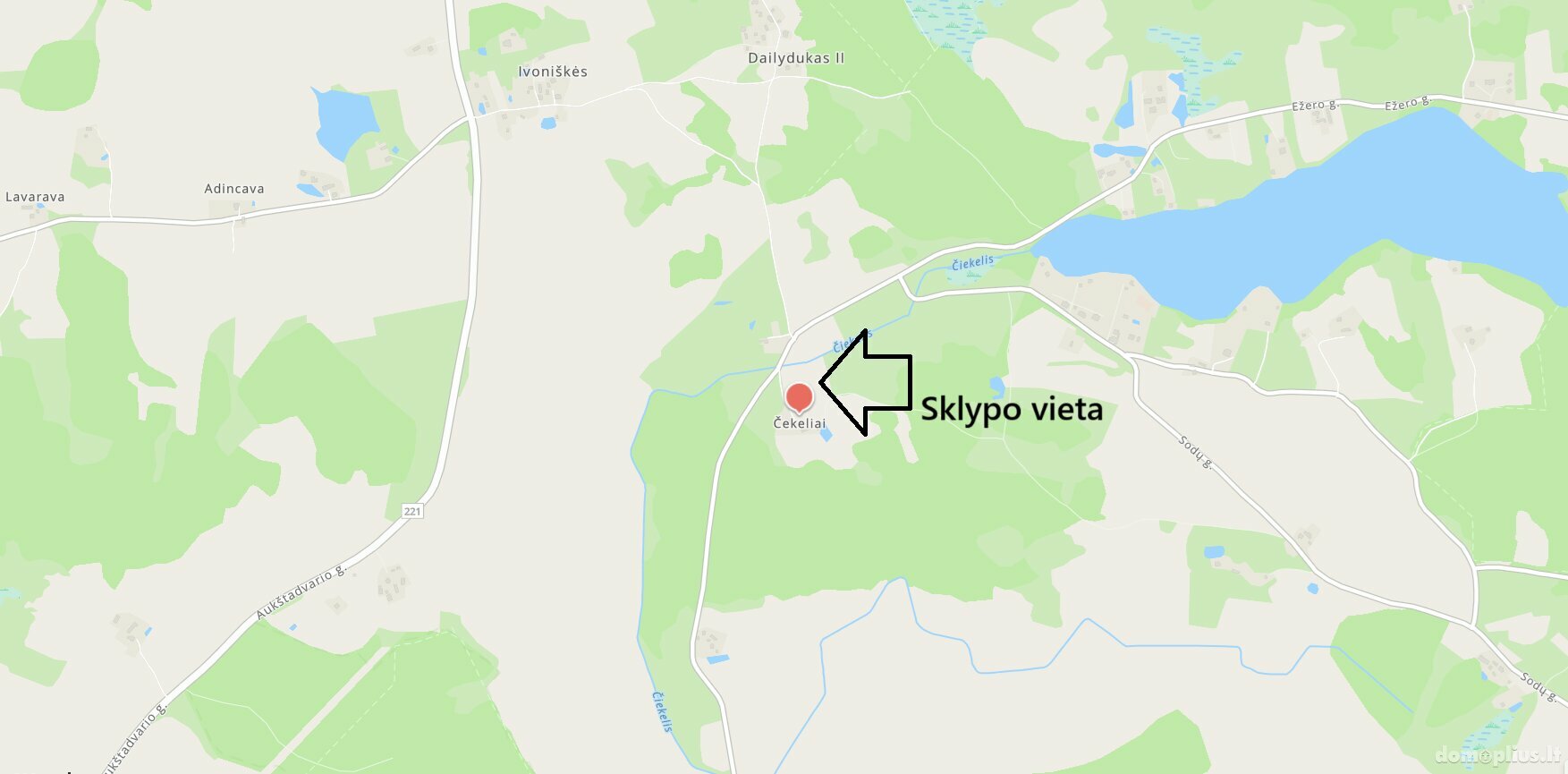 Parduodamas sklypas Trakų rajono sav., Čekeliuose