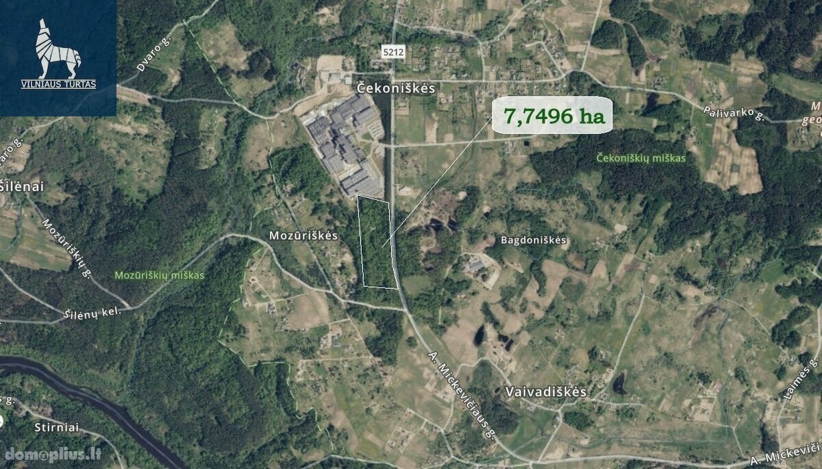 Parduodamas sklypas Vilniaus rajono sav., Čekoniškėse