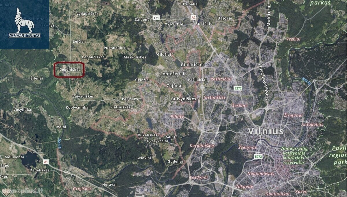 Parduodamas sklypas Vilniaus rajono sav., Čekoniškėse