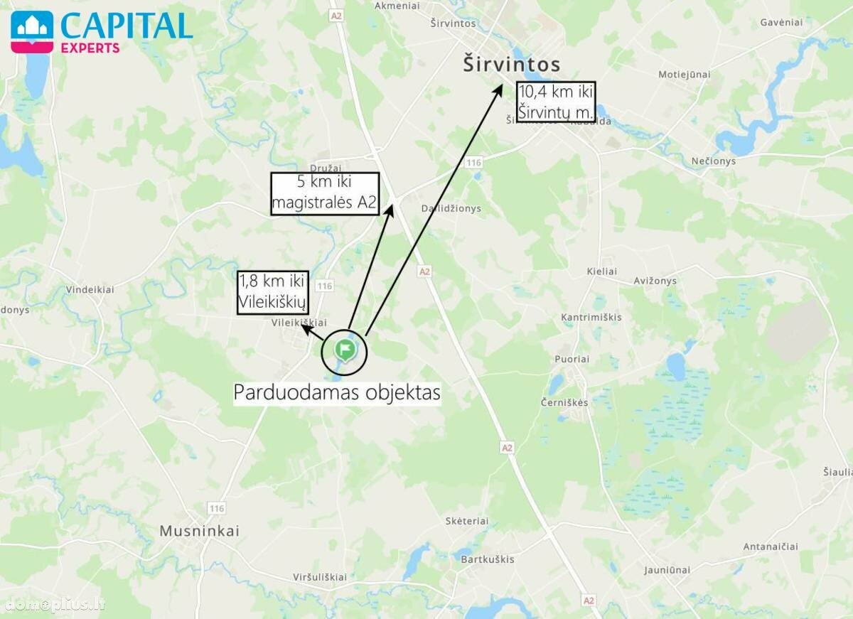 Parduodamas sklypas Širvintų rajono sav., Plotuose