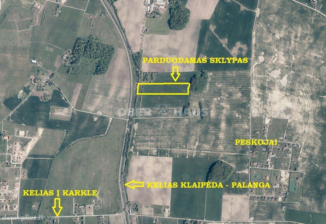 Parduodamas sklypas Klaipėdos rajono sav., Peskojuose