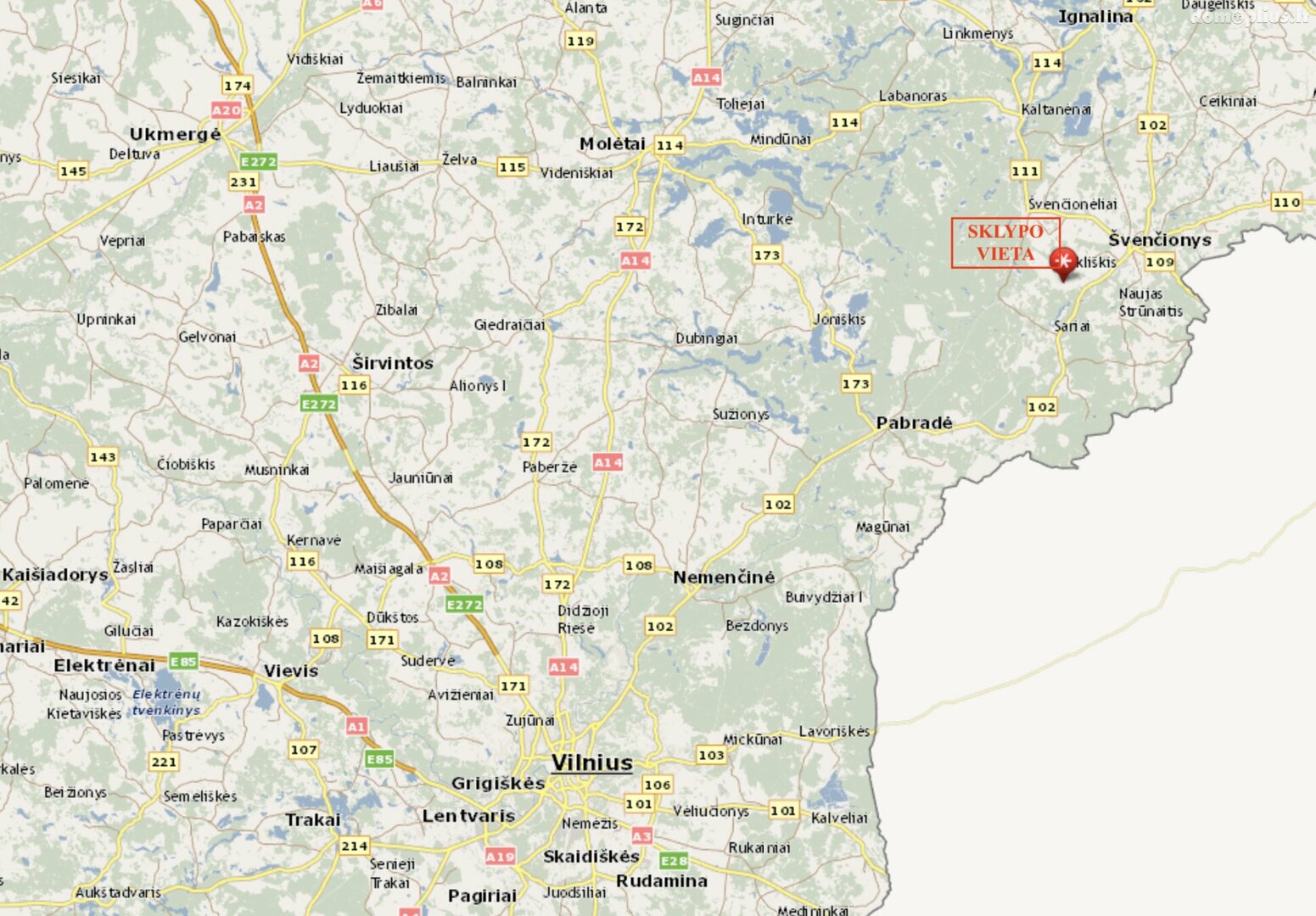 Land for sale Švenčionių rajono sav., Mėžionyse, Mėžionių g.