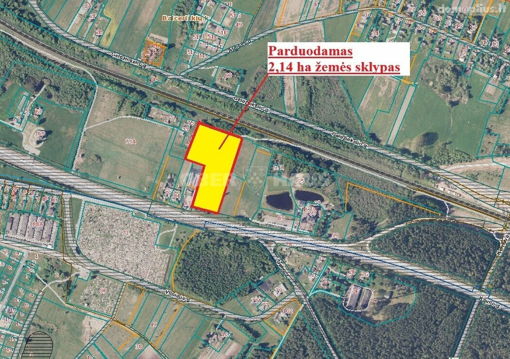 Land for sale Elektrėnų sav., Vievyje, Kauno g.