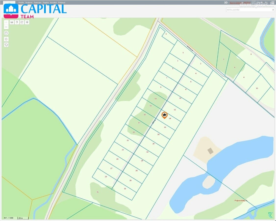 Parduodamas sklypas Širvintų rajono sav., Pajuodžiuose