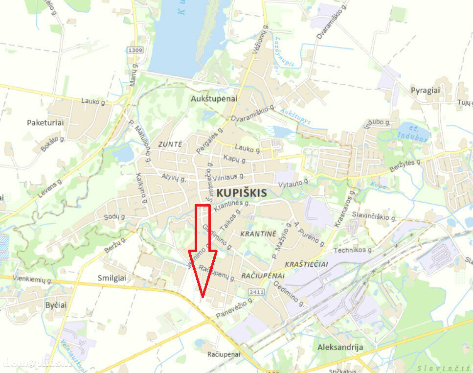 Parduodamas sklypas Kupiškio rajono sav., Kupiškyje, Uršulės Tamašiūnaitės g.