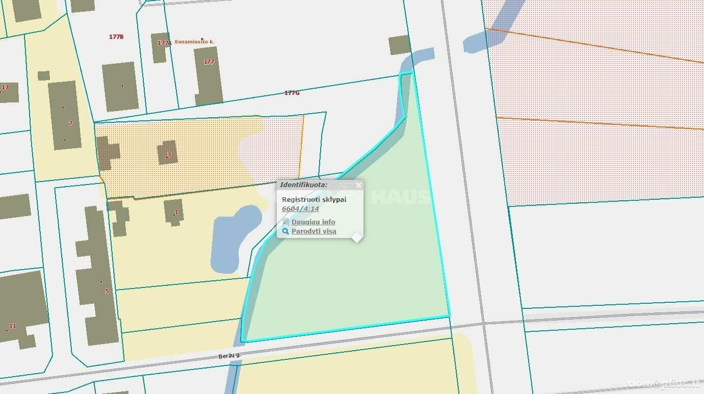 Parduodamas sklypas Panevėžio rajono sav., Senamiestyje