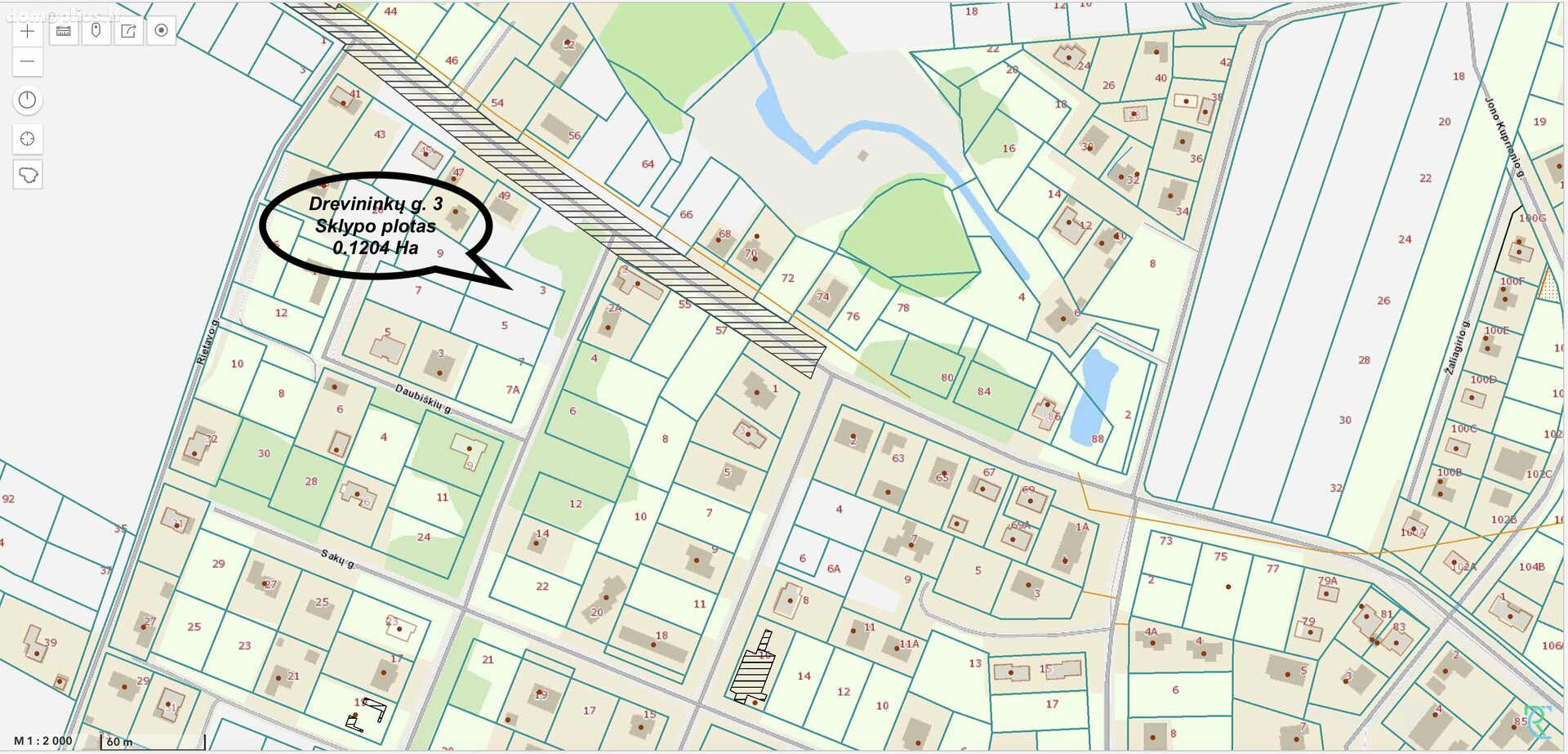 Parduodamas sklypas Vilnius, Vaidotuose