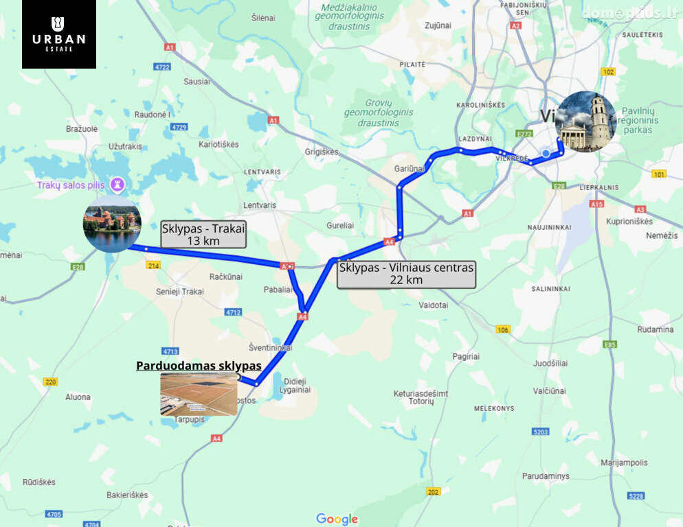 Parduodamas sklypas Trakų rajono sav., Senasis Tarpupis