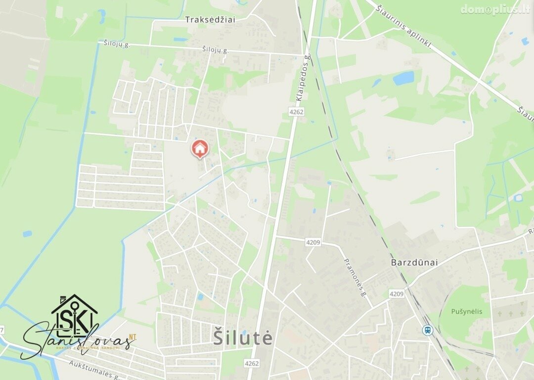 Участок Šilutės rajono sav., Šilutėje, Sotvaro g.