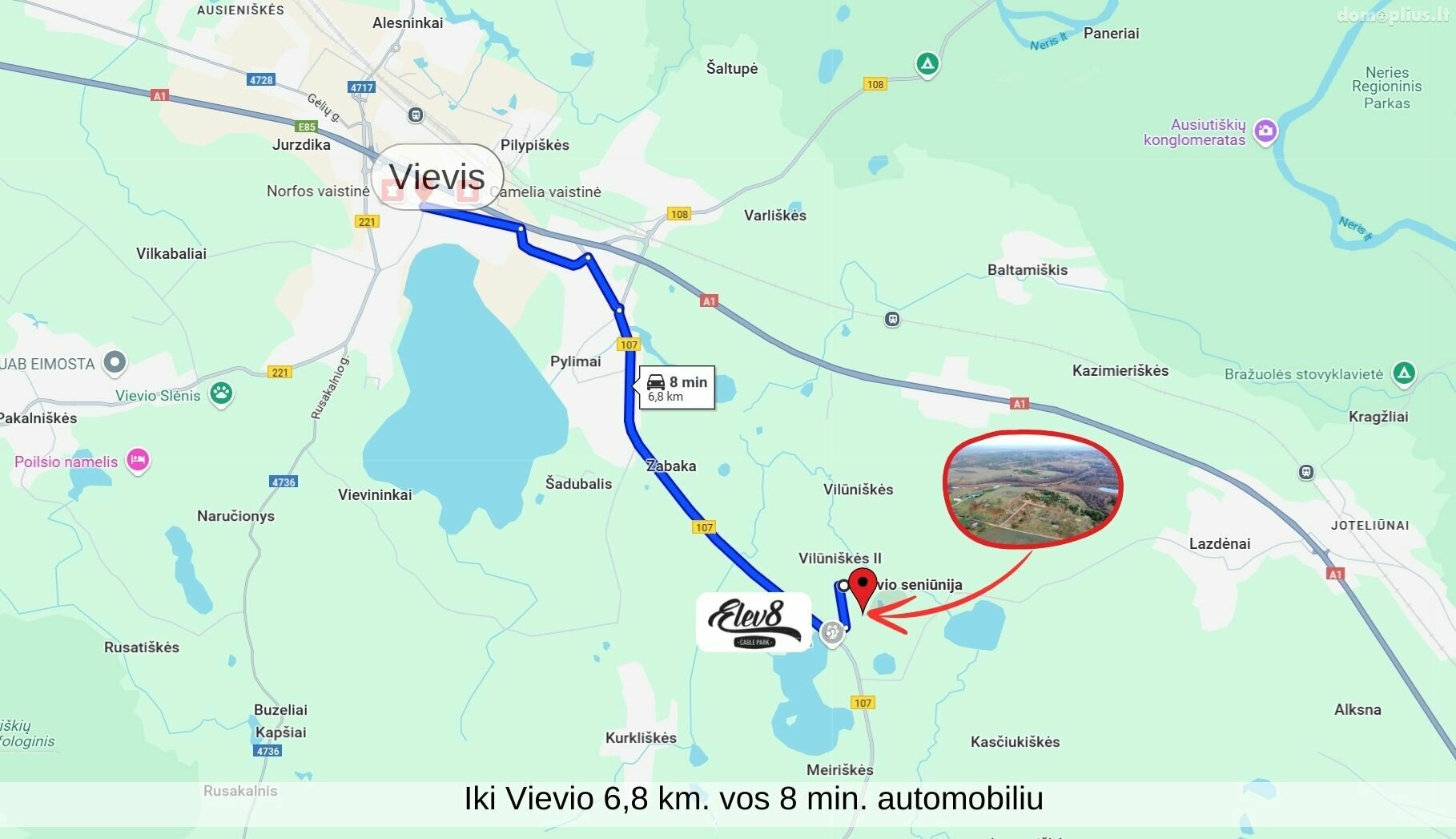 Участок Elektrėnų sav., Vilūniškėse, Trakų g.
