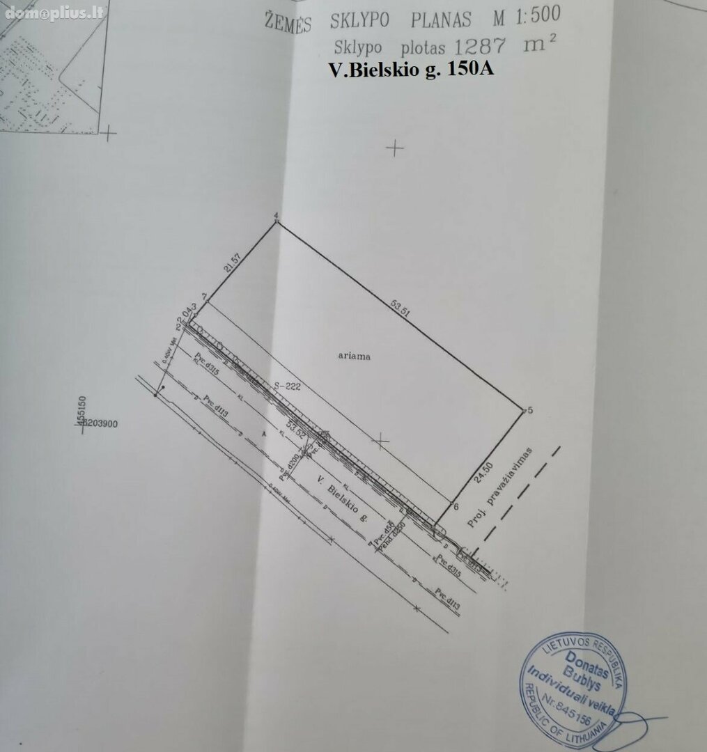 Parduodamas sklypas Šiauliuose, Medelyne, V. Bielskio g.