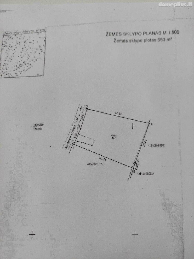 Parduodamas sklypas Vilniaus rajono sav., Rastinėnuose, Raudonojo Kryžiaus 1-oji g.