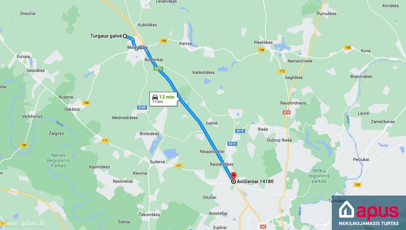 Parduodamas sklypas Vilniaus rajono sav., Maišiagaloje, Turgaus g.