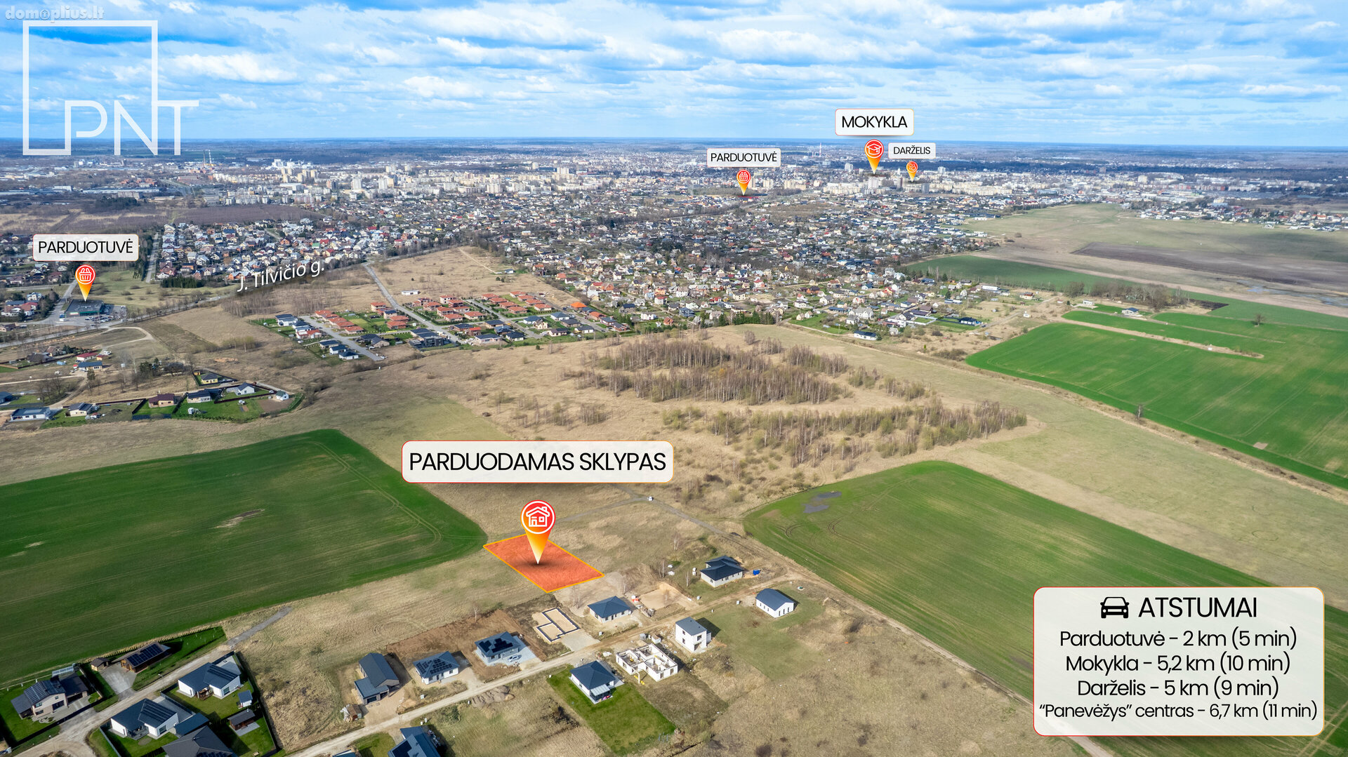 Участок Panevėžyje, Molainiuose, Graužuojos g.