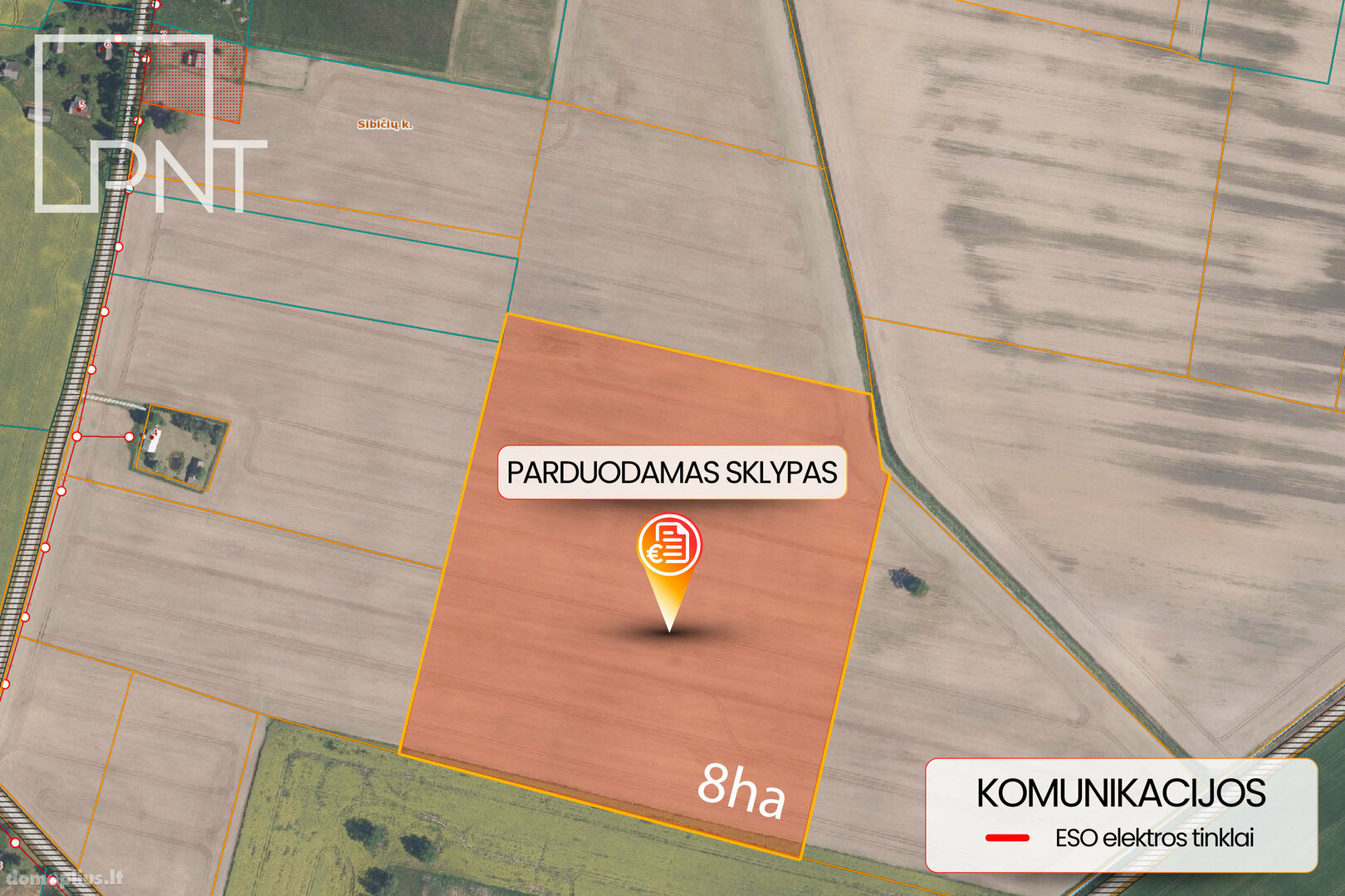 Parduodamas sklypas Radviliškio rajono sav., Sibičiuose