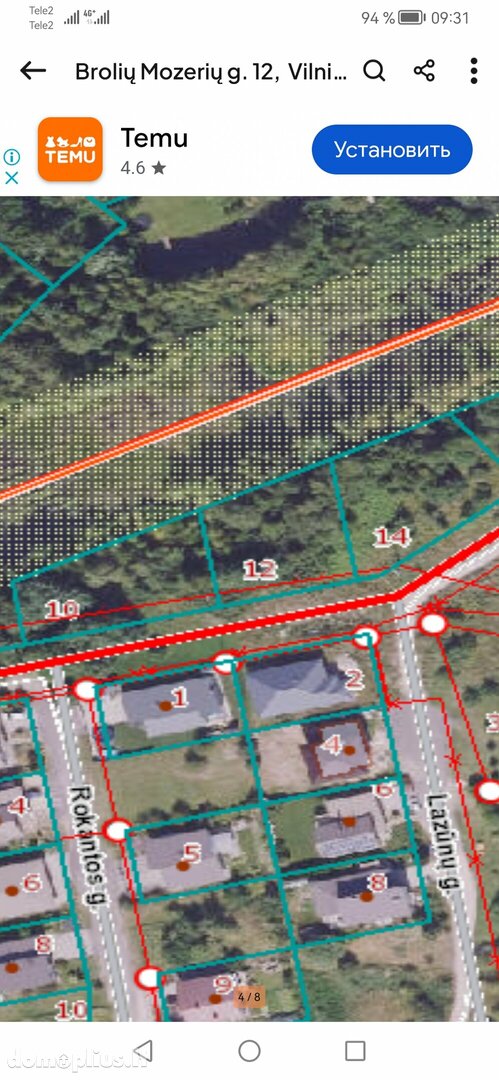 Land for sale Vilniuje, Naujoji Vilnia, Brolių Mozerių g.