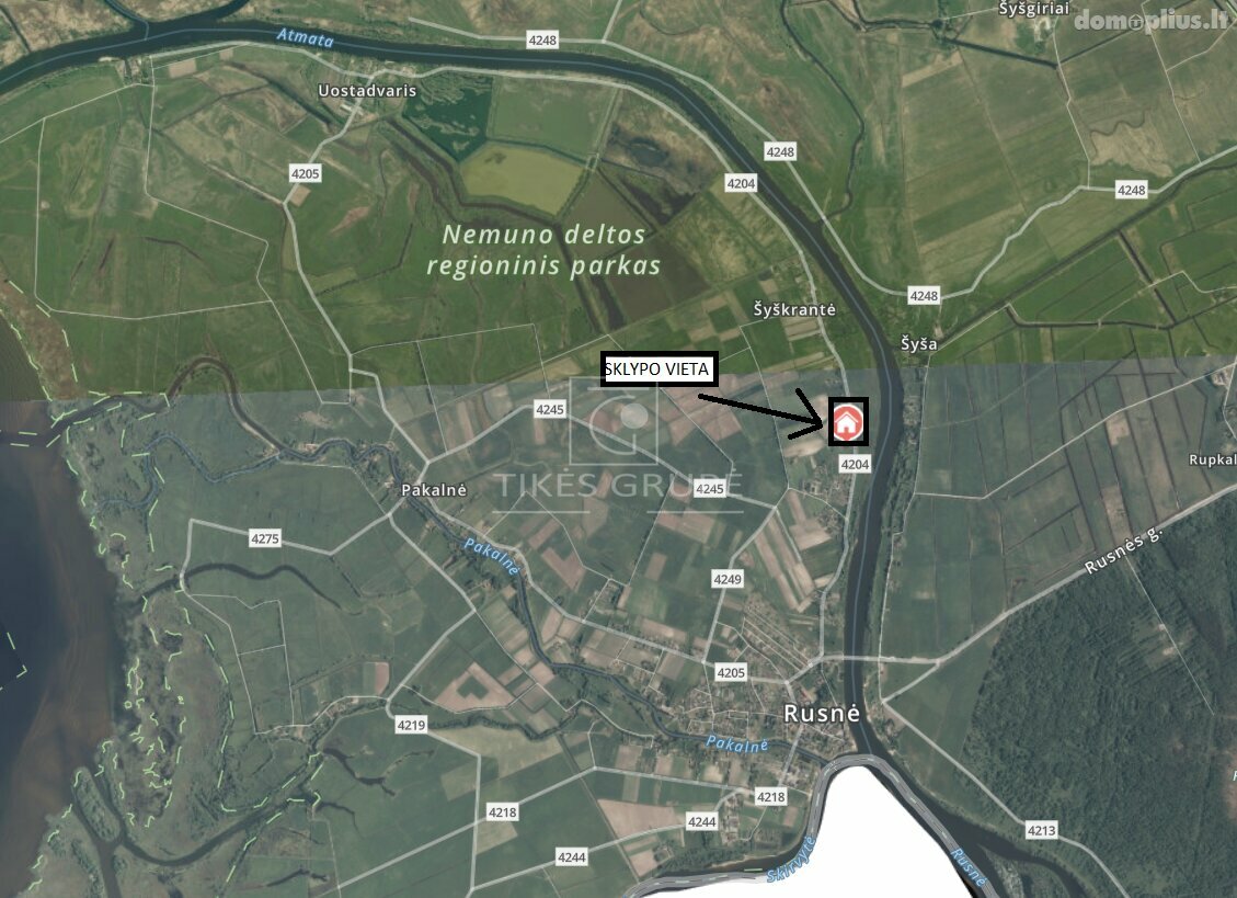 Parduodamas sklypas Šilutės rajono sav., Rusnėje