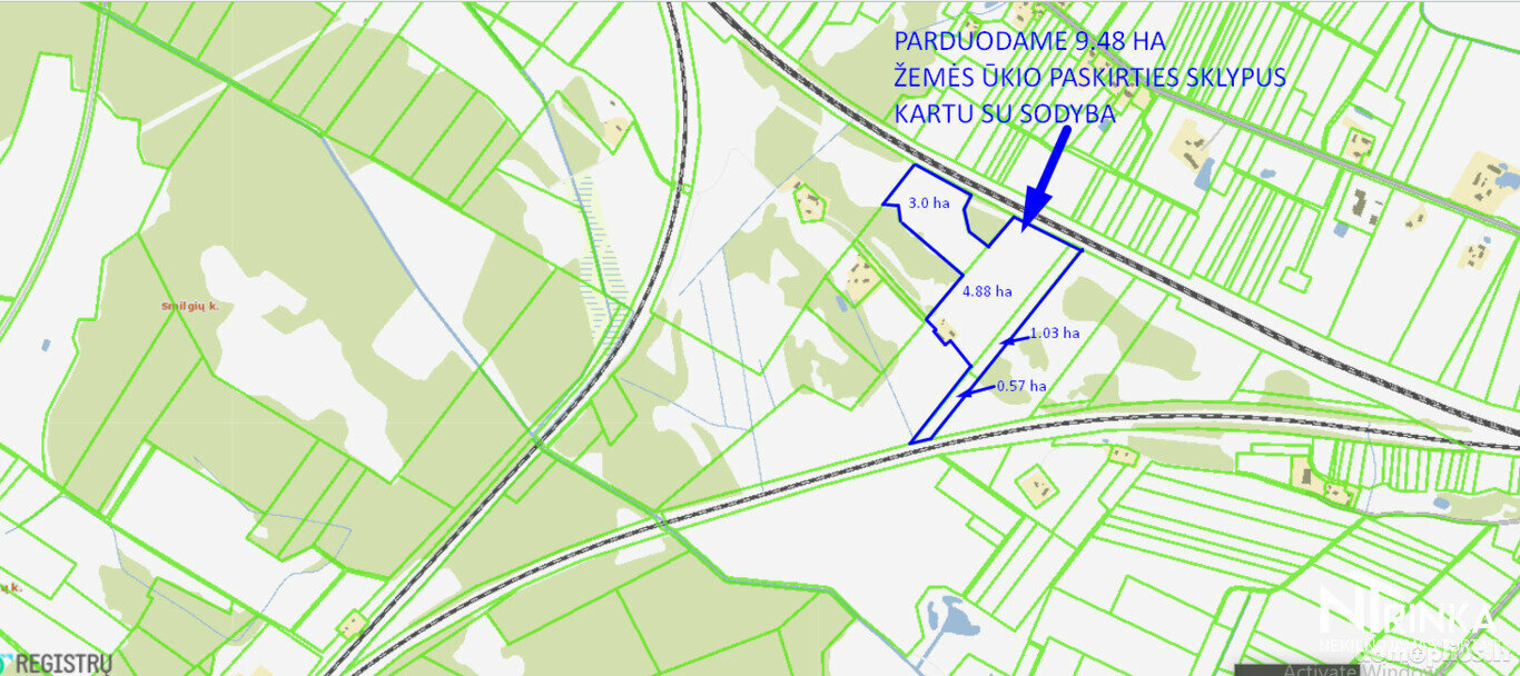 Parduodamas sklypas Radviliškio rajono sav., Mankiškiuose
