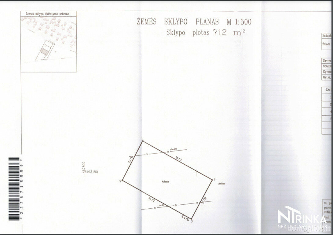 Land for sale Radviliškio rajono sav., Šniūraičiuose, Radviliškio g.