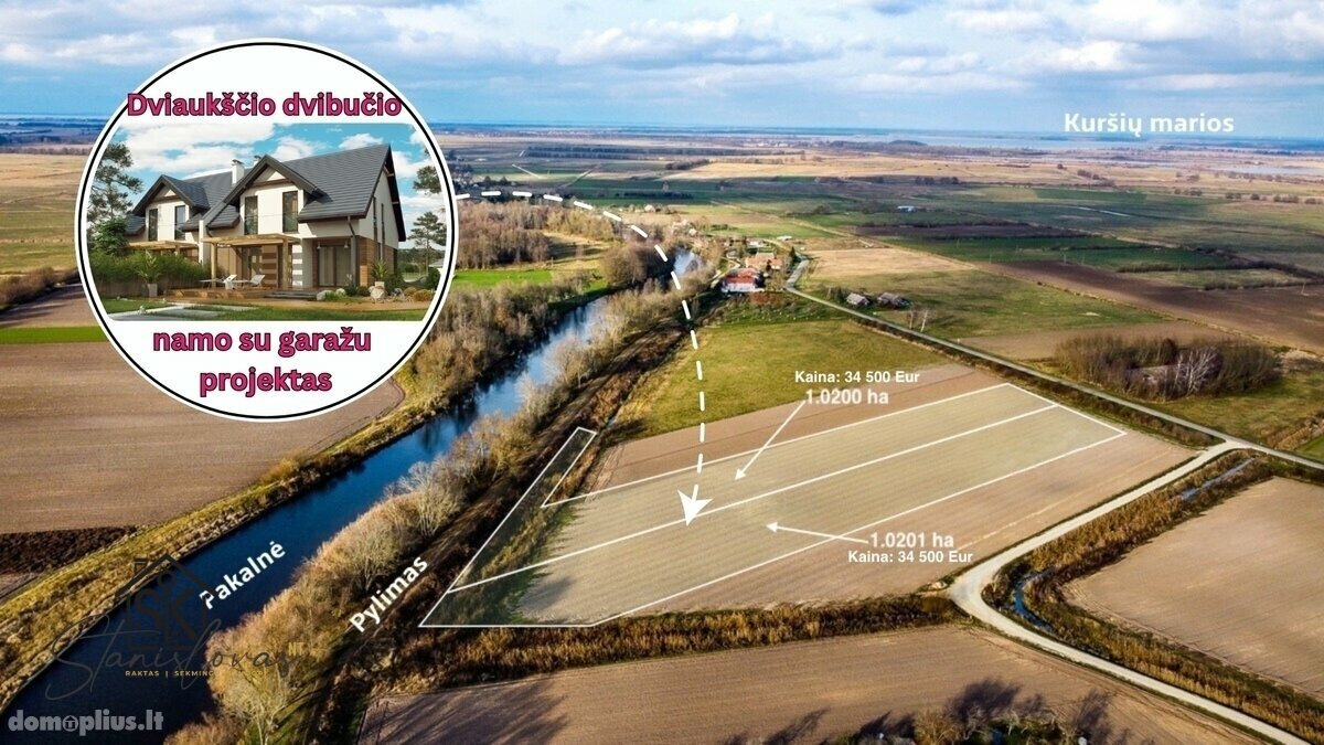 Parduodamas sklypas Šilutės rajono sav., Pakalnėje