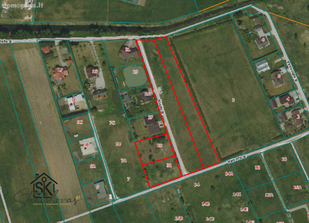 Parduodamas sklypas Šilutės rajono sav., Pagryniuose, Šlažų g.