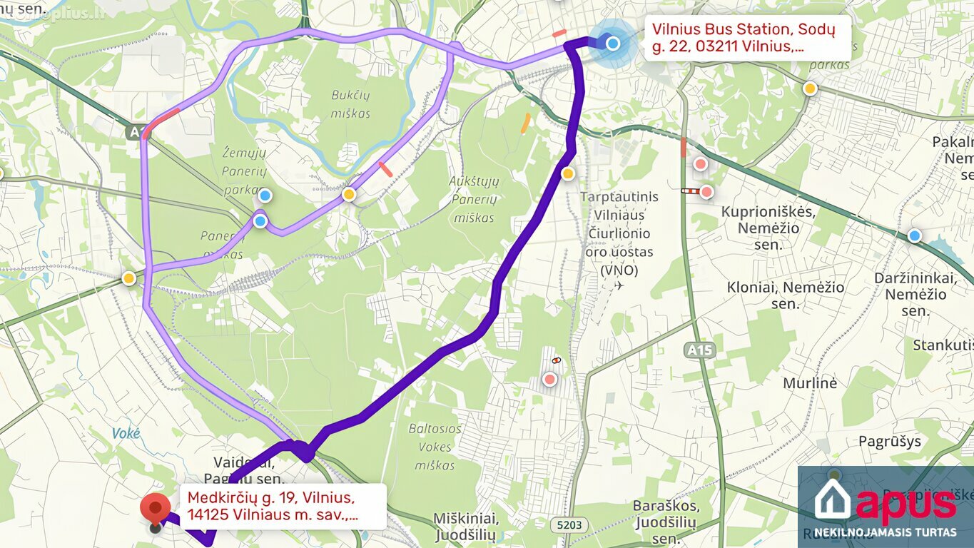 Parduodamas sklypas Vilnius, Pagiriuose, Medkirčių g.