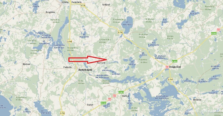 Parduodamas sklypas Zarasų rajono sav., Gaspariškėse
