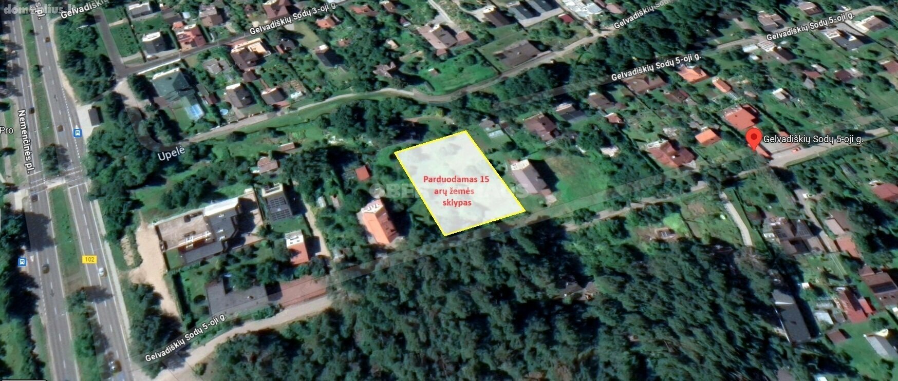 Parduodamas sklypas Vilniuje, Antakalnyje