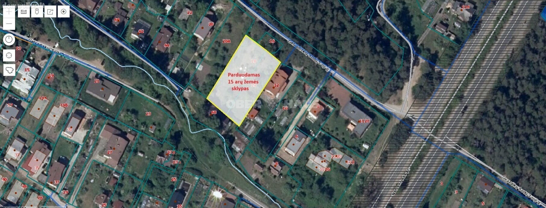 Parduodamas sklypas Vilniuje, Antakalnyje