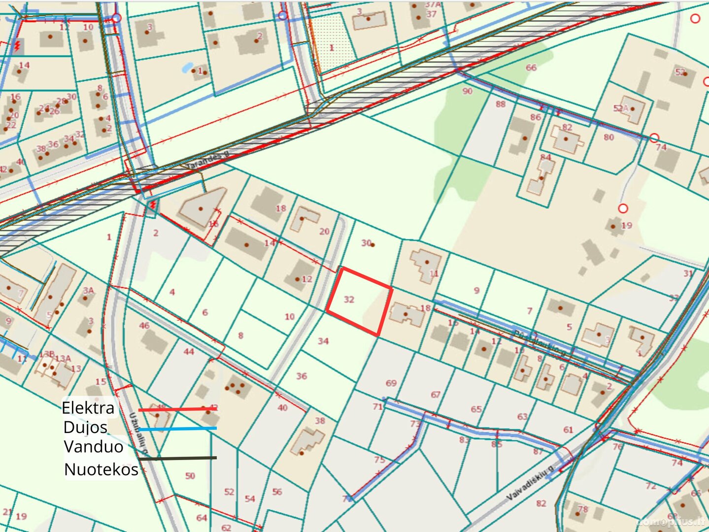 Land for sale Vilniuje, Tarandėje, Užubalių g.