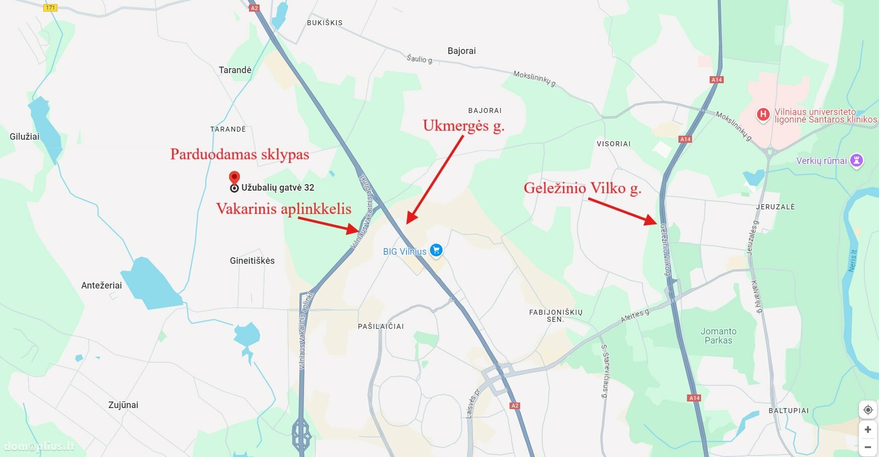 Land for sale Vilniuje, Tarandėje, Užubalių g.