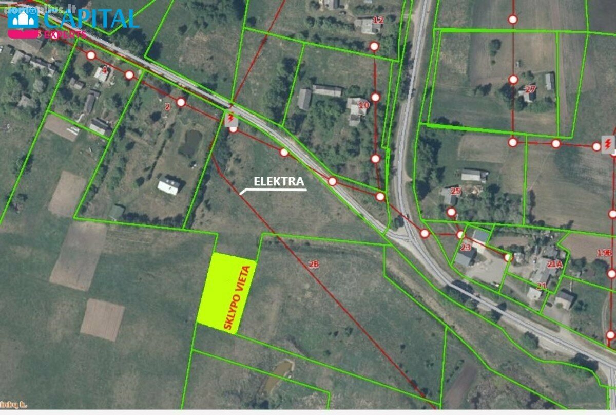 Parduodamas sklypas Trakų rajono sav., Salkininkuose, Gėlių g.