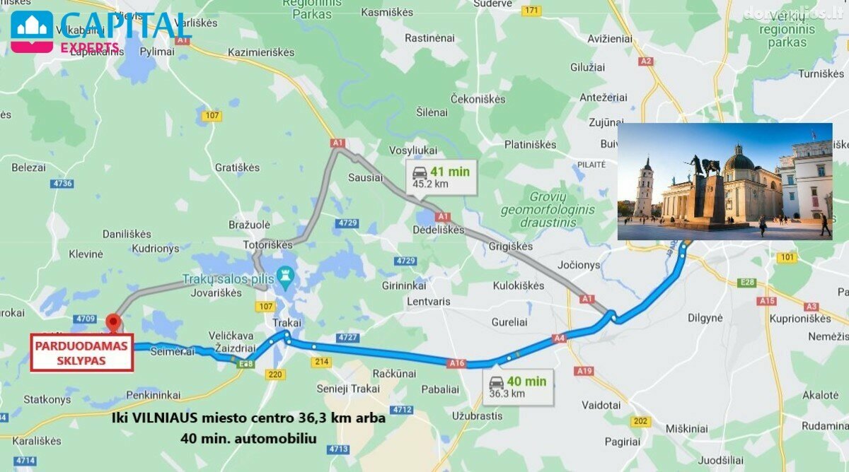 Parduodamas sklypas Trakų rajono sav., Salkininkuose, Gėlių g.