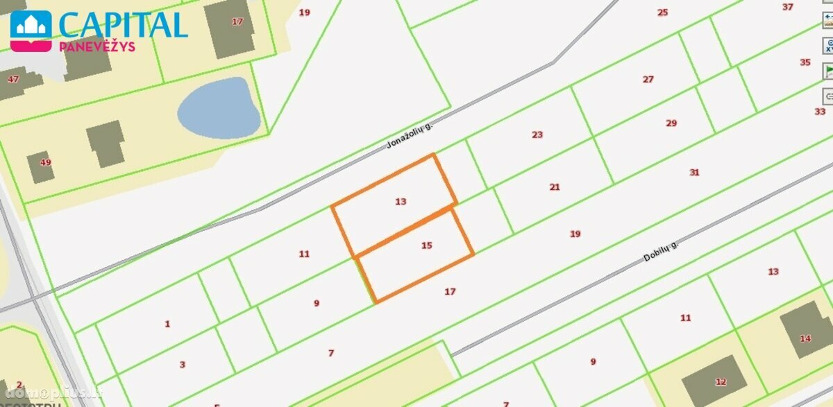 Land for sale Panevėžys, Panevėžyje, Jonažolių g.