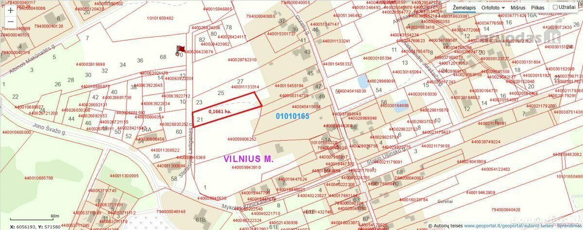 Parduodamas sklypas Vilniuje, Paneriuose, Stefanijos Ladigienės g.