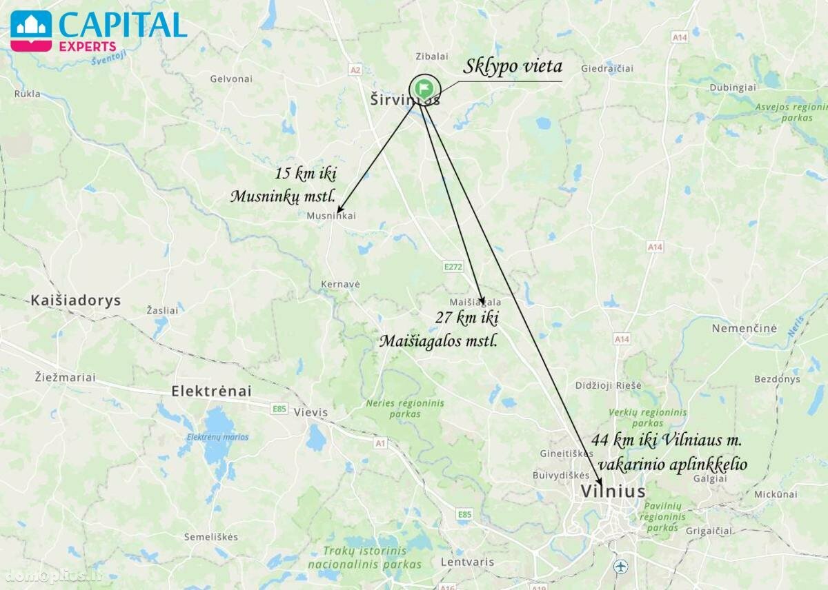 Parduodamas sklypas Širvintų rajono sav., Verbiliškiuose