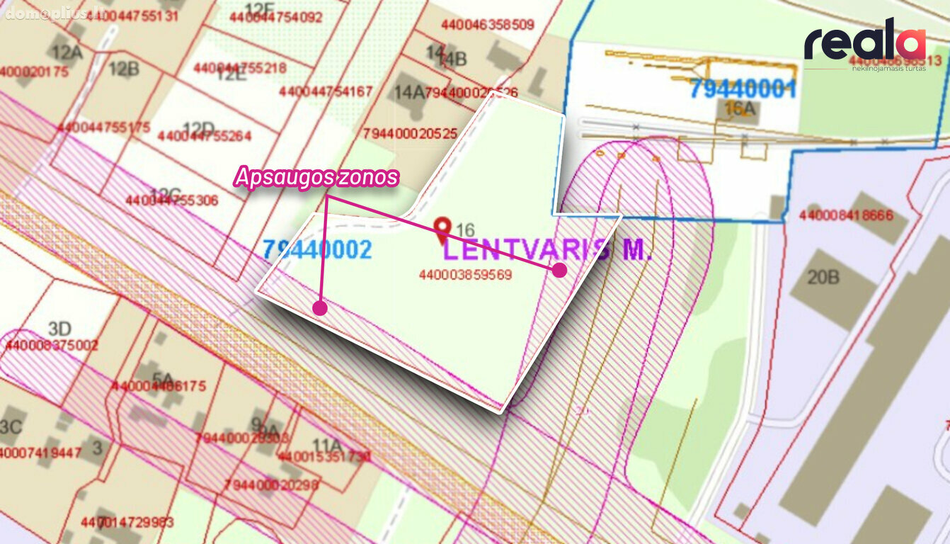 Участок Trakų rajono sav., Lentvaryje, Vokės g.