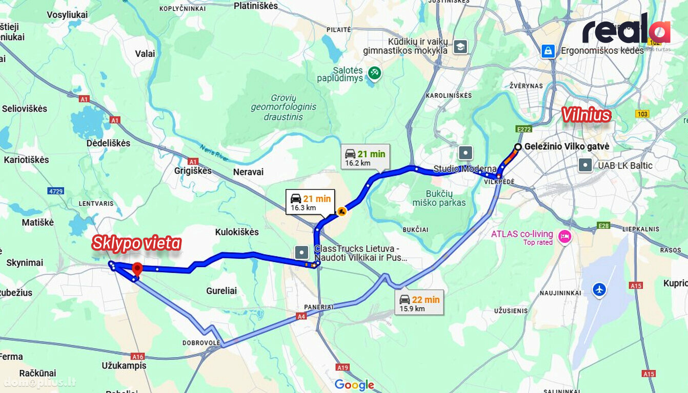 Участок Trakų rajono sav., Lentvaryje, Vokės g.