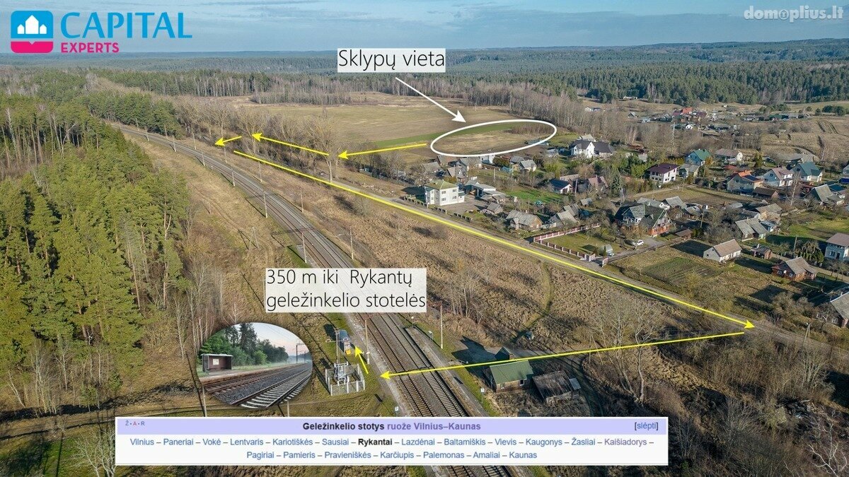 Land for sale Trakų rajono sav., Rykantuose
