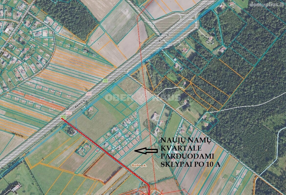 Parduodamas sklypas Šiaulių rajono sav., Bubiuose