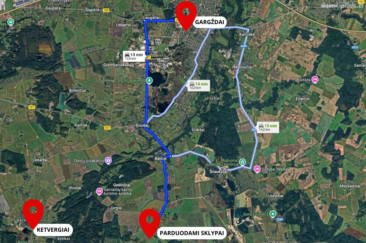 Land for sale Klaipėdos rajono sav., Kisiniuose, Kisupės g.
