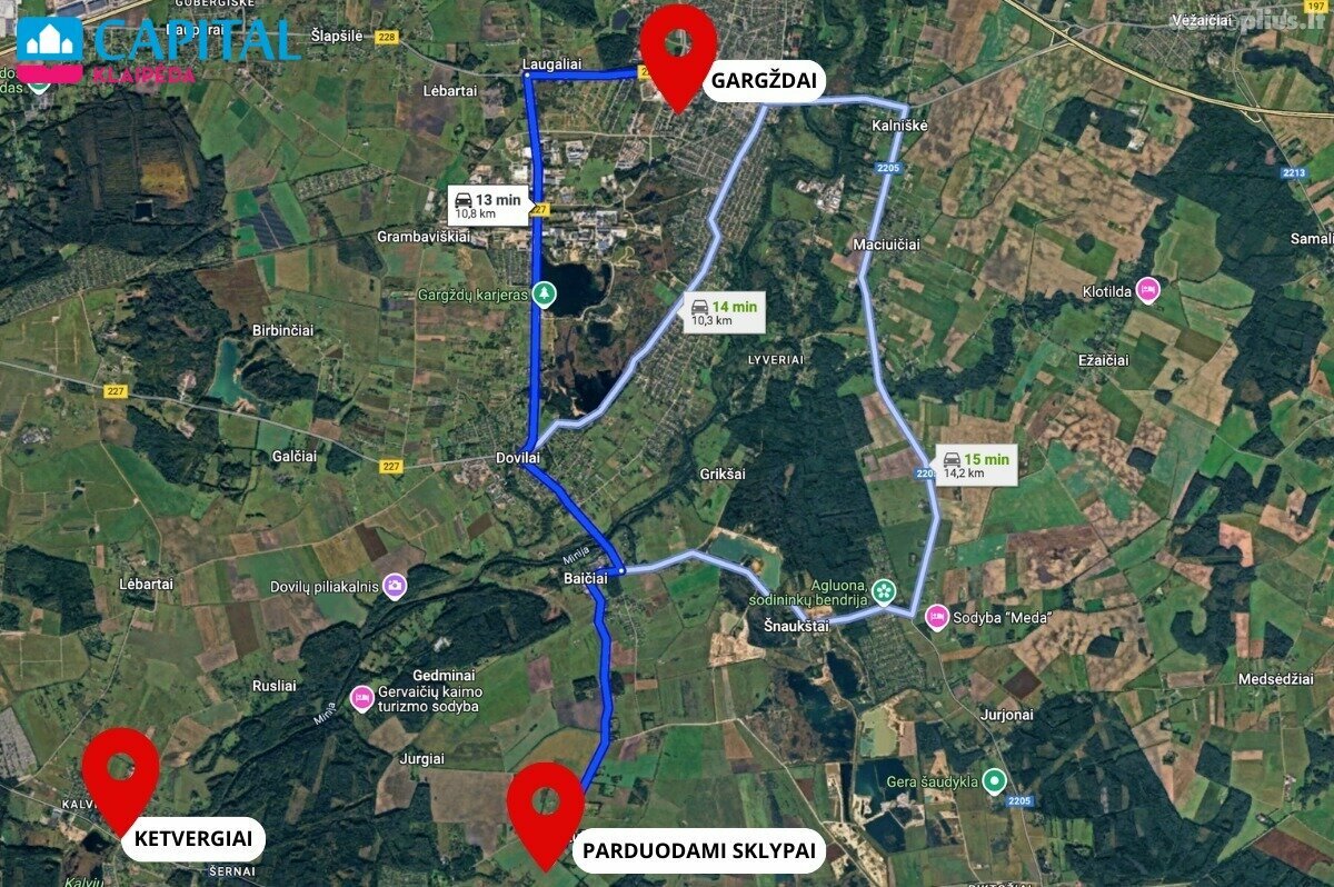 Land for sale Klaipėdos rajono sav., Kisiniuose